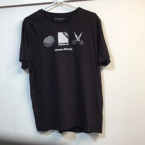 🔥SALE Bluenotes Rock Paper Scissors Choose Wisely tshirt sz lrg SOFT blue notes